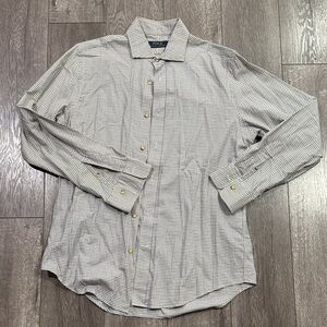 POLO RALPH LAUREN RL PLAID L/S DRESS SHIRT M